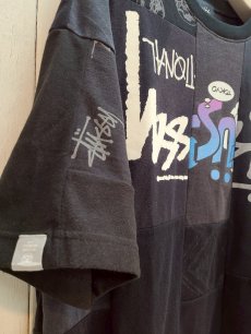 画像3: Takaya Hioki (タカヤヒオキ) OLD STUSSY REMAKE S/S  "REBEL ELEMENTS EXCLUSIVE" (BLK)B (3)