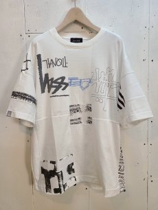 画像1: Takaya Hioki (タカヤヒオキ) OLD STUSSY REMAKE S/S  "REBEL ELEMENTS EXCLUSIVE" (WHT)F (1)