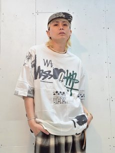 画像6: Takaya Hioki (タカヤヒオキ) OLD STUSSY REMAKE S/S  "REBEL ELEMENTS EXCLUSIVE" (WHT)A (6)