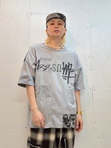 画像5: Takaya Hioki (タカヤヒオキ) OLD STUSSY REMAKE S/S  "REBEL ELEMENTS EXCLUSIVE" (GRY)B (5)