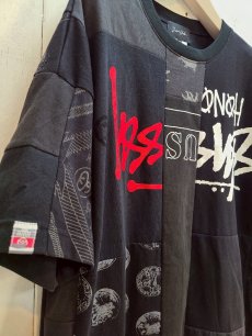 画像2: Takaya Hioki (タカヤヒオキ) OLD STUSSY REMAKE S/S  "REBEL ELEMENTS EXCLUSIVE" (BLK)F (2)