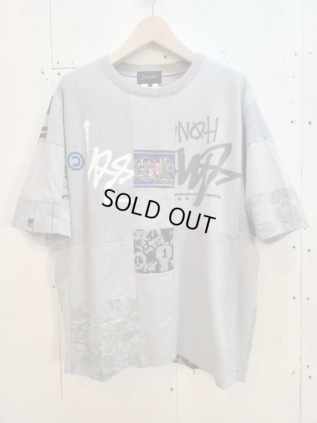 画像1: Takaya Hioki (タカヤヒオキ) OLD STUSSY REMAKE S/S  "REBEL ELEMENTS EXCLUSIVE" (GRY)C (1)