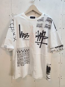 画像1: Takaya Hioki (タカヤヒオキ) OLD STUSSY REMAKE S/S  "REBEL ELEMENTS EXCLUSIVE" (WHT)E (1)