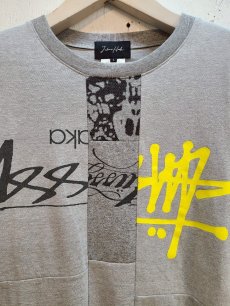 画像2: Takaya Hioki (タカヤヒオキ) OLD STUSSY REMAKE S/S  "REBEL ELEMENTS EXCLUSIVE" (GRY)A (2)