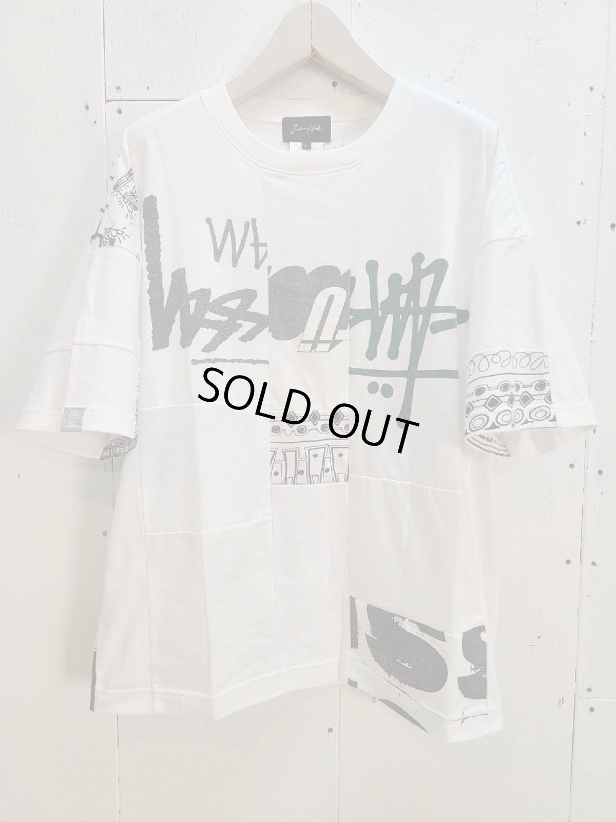 画像1: Takaya Hioki (タカヤヒオキ) OLD STUSSY REMAKE S/S  "REBEL ELEMENTS EXCLUSIVE" (WHT)A (1)