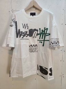 画像1: Takaya Hioki (タカヤヒオキ) OLD STUSSY REMAKE S/S  "REBEL ELEMENTS EXCLUSIVE" (WHT)A (1)