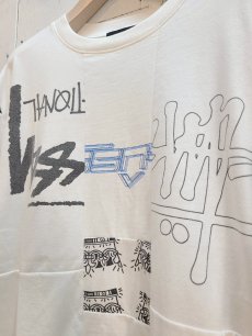 画像2: Takaya Hioki (タカヤヒオキ) OLD STUSSY REMAKE S/S  "REBEL ELEMENTS EXCLUSIVE" (WHT)F (2)