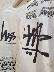 画像2: Takaya Hioki (タカヤヒオキ) OLD STUSSY REMAKE S/S  "REBEL ELEMENTS EXCLUSIVE" (WHT)E (2)