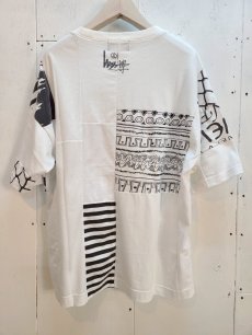 画像4: Takaya Hioki (タカヤヒオキ) OLD STUSSY REMAKE S/S  "REBEL ELEMENTS EXCLUSIVE" (WHT)B (4)