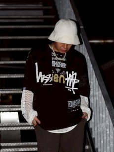 画像8: Takaya Hioki (タカヤヒオキ) OLD STUSSY REMAKE S/S  "REBEL ELEMENTS EXCLUSIVE" (BLK)B (8)