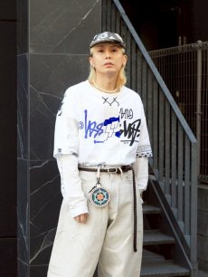 画像8: Takaya Hioki (タカヤヒオキ) OLD STUSSY REMAKE S/S  "REBEL ELEMENTS EXCLUSIVE" (WHT)E (8)
