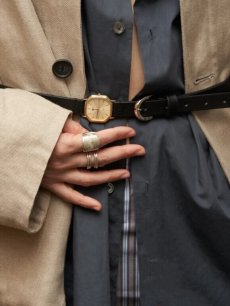 画像10: HIDAKA(ヒダカ) VINTAGE WATCH BELT-NARROW- HDK-BT01(BLK) (10)