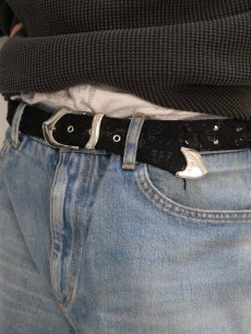 画像5: el conductorH(コンダクター) FLOWER LACE COVERED STUDS BELT PD25SAC02 (5)