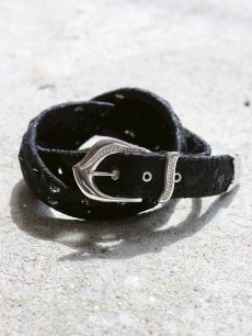 画像1: el conductorH(コンダクター) FLOWER LACE COVERED STUDS BELT PD25SAC02 (1)