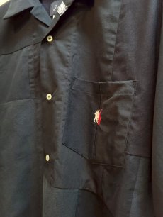 画像2: Takaya Hioki (タカヤヒオキ) POLO REMAKE OPEN COLLAR SHIRT (B) (2)