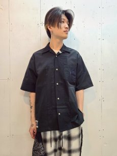 画像6: Takaya Hioki (タカヤヒオキ) POLO REMAKE OPEN COLLAR SHIRT (C) (6)
