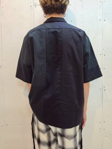 画像7: Takaya Hioki (タカヤヒオキ) POLO REMAKE OPEN COLLAR SHIRT (C) (7)