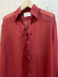 画像2: SUGARHILL(シュガーヒル)  SHEER CORDED SHIRTS 25880504 (2)