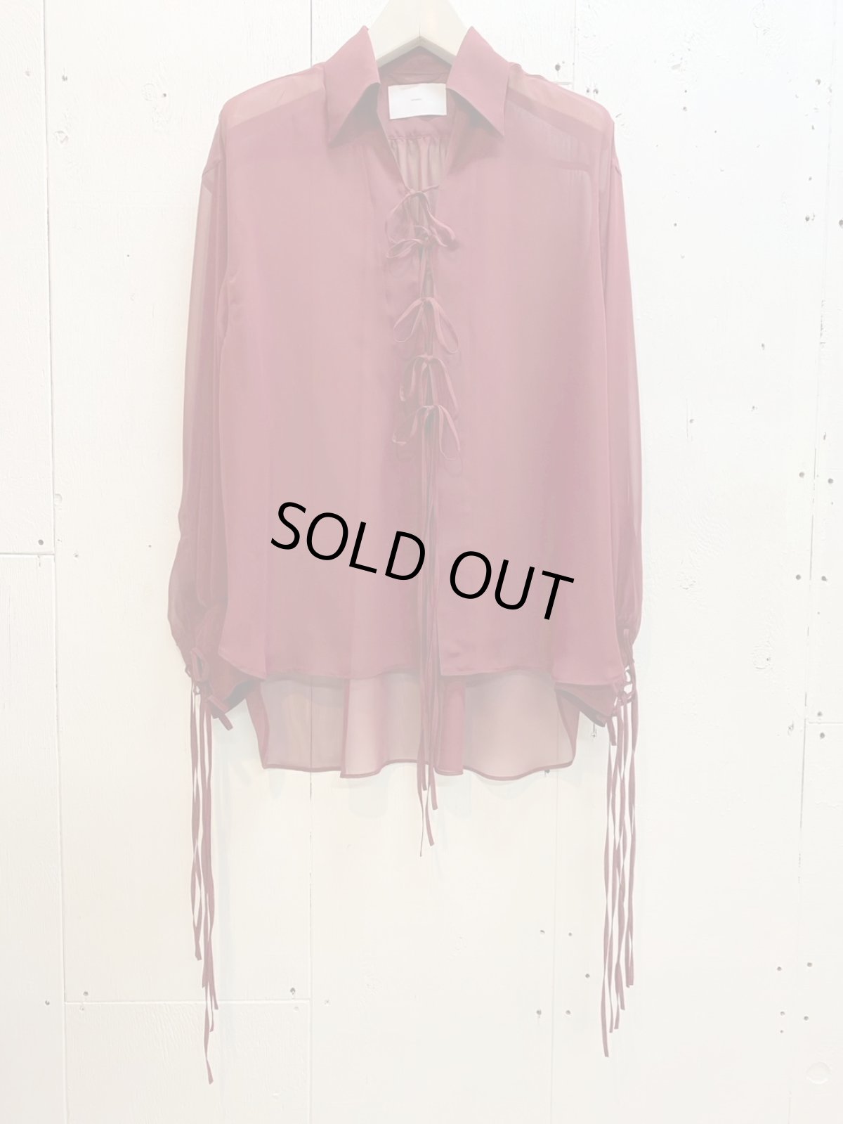画像1: SUGARHILL(シュガーヒル)  SHEER CORDED SHIRTS 25880504 (1)