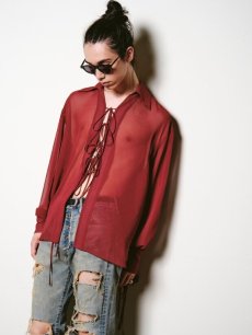 画像6: SUGARHILL(シュガーヒル)  SHEER CORDED SHIRTS 25880504 (6)