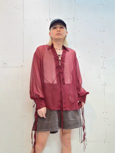 画像5: SUGARHILL(シュガーヒル)  SHEER CORDED SHIRTS 25880504 (5)