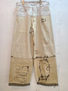画像1: SUGARHILL(シュガーヒル) STRATUM DENIM PANTS WIDE CUT 2541000404(WHT) (1)