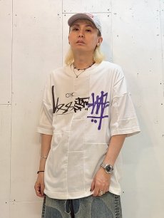 画像4: Takaya Hioki (タカヤヒオキ) OLD STUSSY REMAKE S/S REBEL ELEMENTS EXCLUSIVE"FRONT PRINT"(WHT)A (4)