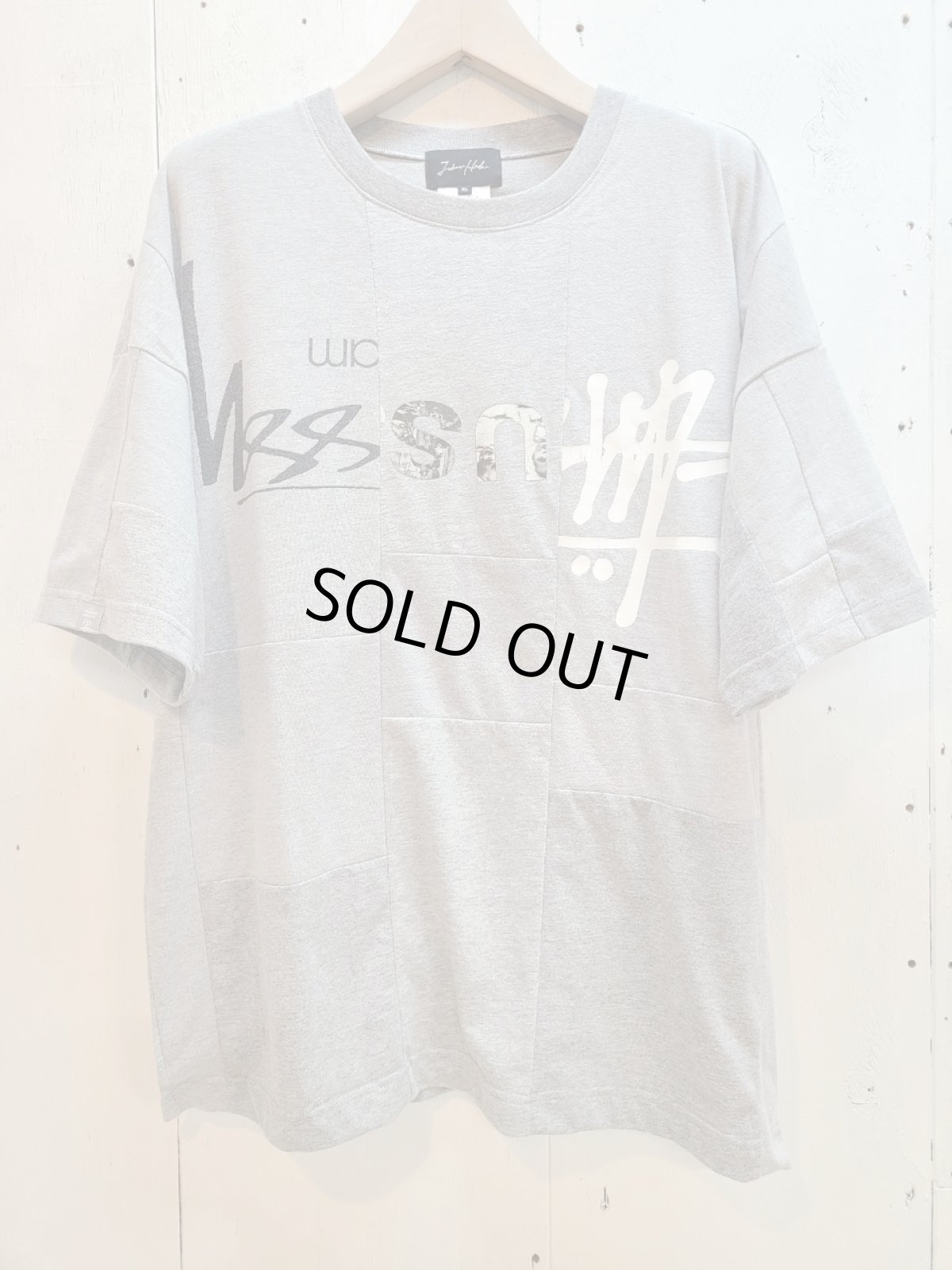 画像1: Takaya Hioki (タカヤヒオキ) OLD STUSSY REMAKE S/S REBEL ELEMENTS EXCLUSIVE"FRONT PRINT"(GRY)D (1)