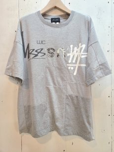 画像1: Takaya Hioki (タカヤヒオキ) OLD STUSSY REMAKE S/S REBEL ELEMENTS EXCLUSIVE"FRONT PRINT"(GRY)D (1)
