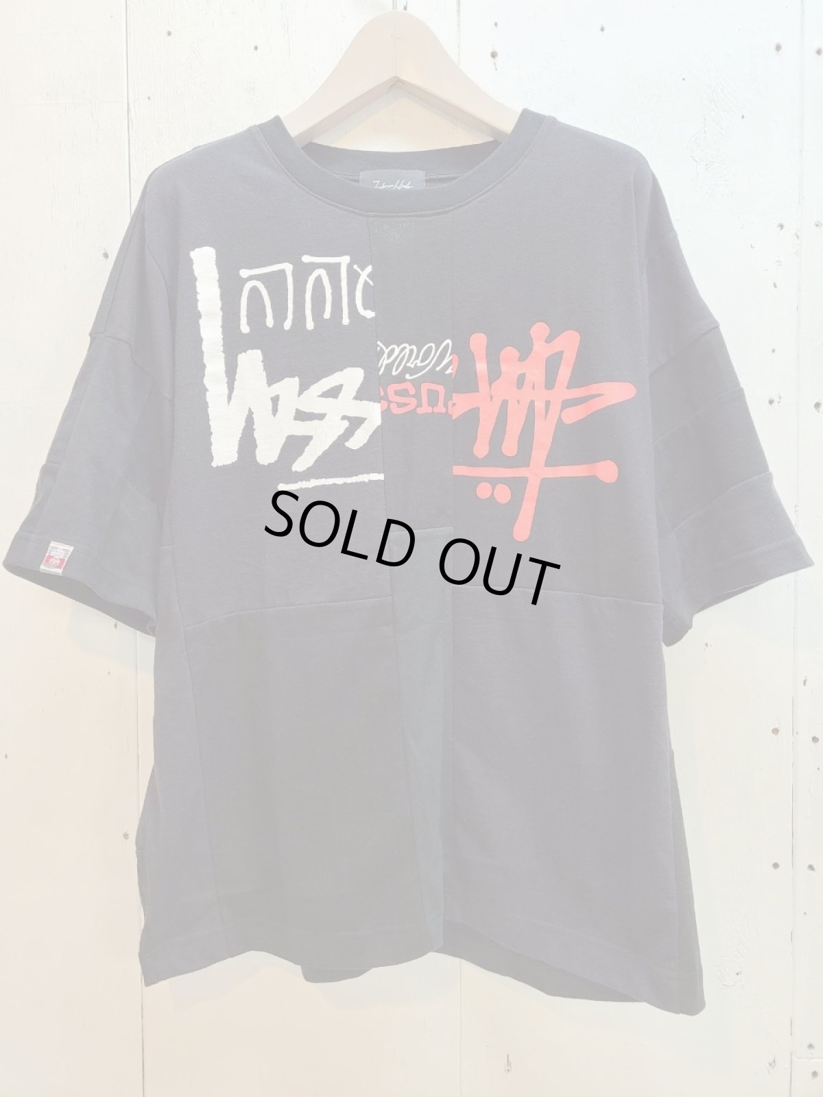 画像1: Takaya Hioki (タカヤヒオキ) OLD STUSSY REMAKE S/S REBEL ELEMENTS EXCLUSIVE"FRONT PRINT"(BLK)A (1)