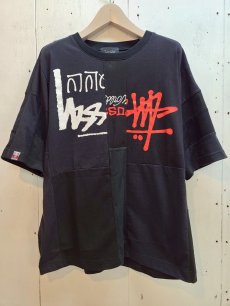 画像1: Takaya Hioki (タカヤヒオキ) OLD STUSSY REMAKE S/S REBEL ELEMENTS EXCLUSIVE"FRONT PRINT"(BLK)A (1)