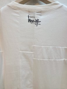 画像3: Takaya Hioki (タカヤヒオキ) OLD STUSSY REMAKE S/S REBEL ELEMENTS EXCLUSIVE"FRONT PRINT"(WHT)C (3)