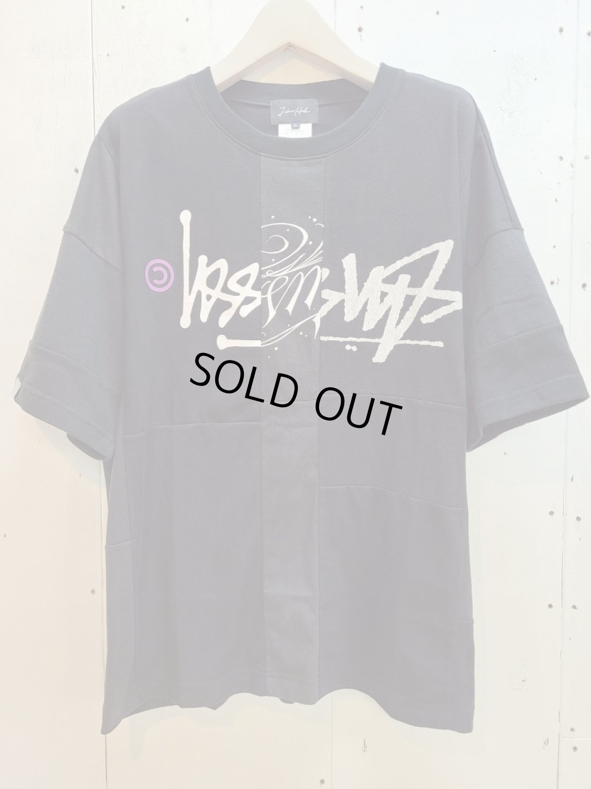 画像1: Takaya Hioki (タカヤヒオキ) OLD STUSSY REMAKE S/S REBEL ELEMENTS EXCLUSIVE"FRONT PRINT"(BLK)B (1)