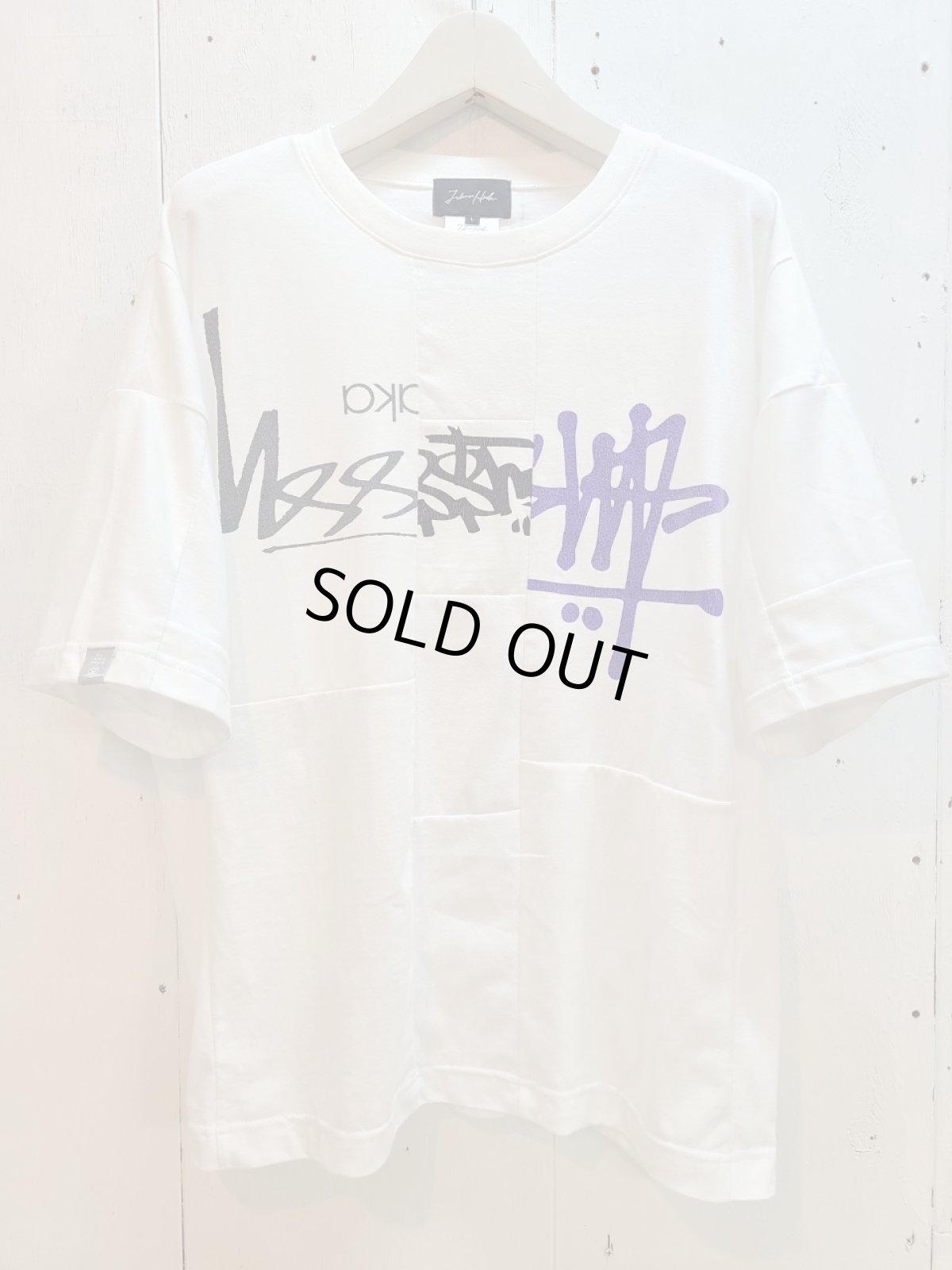 画像1: Takaya Hioki (タカヤヒオキ) OLD STUSSY REMAKE S/S REBEL ELEMENTS EXCLUSIVE"FRONT PRINT"(WHT)A (1)