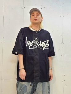 画像4: Takaya Hioki (タカヤヒオキ) OLD STUSSY REMAKE S/S REBEL ELEMENTS EXCLUSIVE"FRONT PRINT"(BLK)B (4)