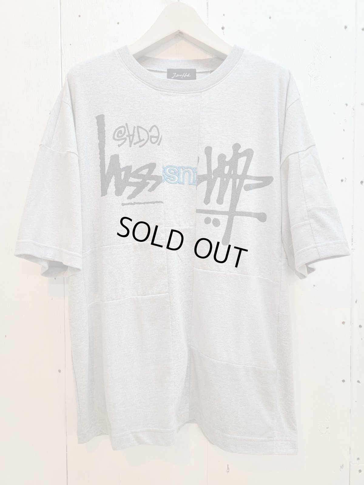 画像1: Takaya Hioki (タカヤヒオキ) OLD STUSSY REMAKE S/S REBEL ELEMENTS EXCLUSIVE"FRONT PRINT"(GRY)C (1)