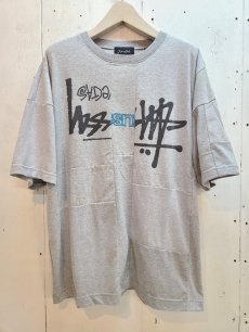 画像1: Takaya Hioki (タカヤヒオキ) OLD STUSSY REMAKE S/S REBEL ELEMENTS EXCLUSIVE"FRONT PRINT"(GRY)C (1)