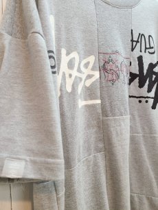 画像2: Takaya Hioki (タカヤヒオキ) OLD STUSSY REMAKE S/S REBEL ELEMENTS EXCLUSIVE"FRONT PRINT"(GRY)B (2)