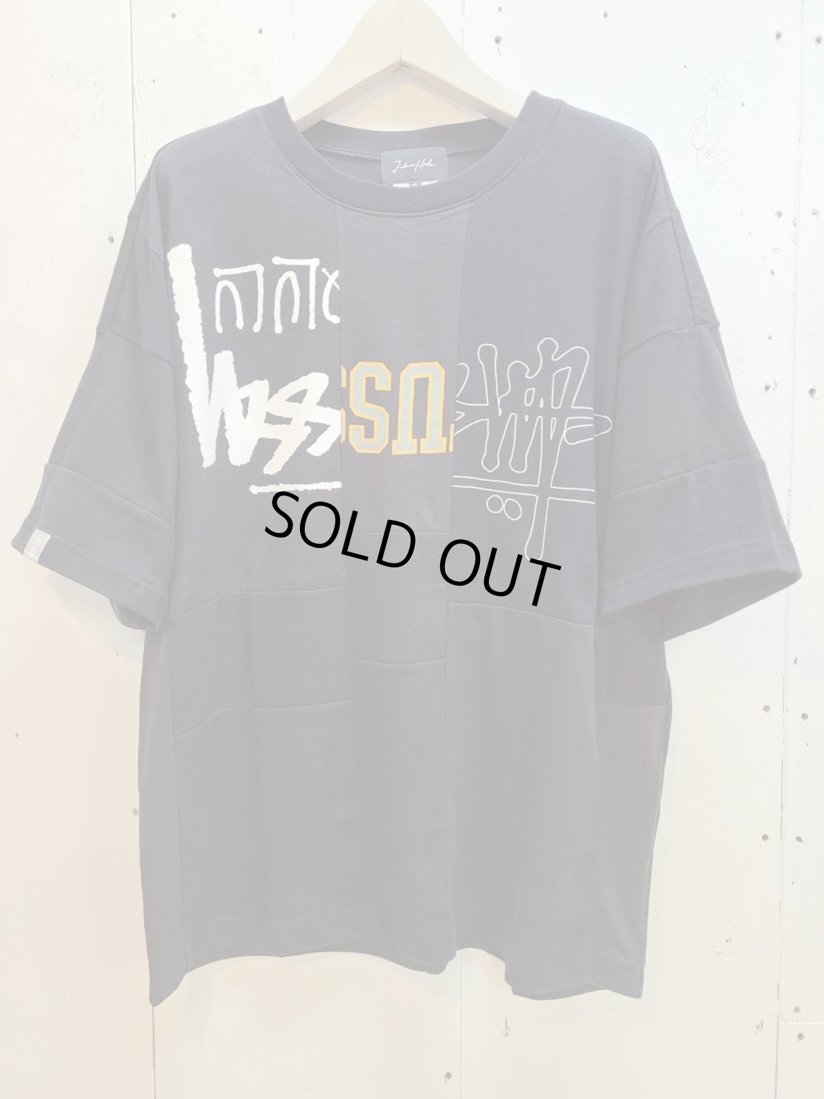 画像1: Takaya Hioki (タカヤヒオキ) OLD STUSSY REMAKE S/S REBEL ELEMENTS EXCLUSIVE"FRONT PRINT"(BLK)C (1)