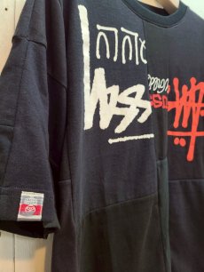 画像2: Takaya Hioki (タカヤヒオキ) OLD STUSSY REMAKE S/S REBEL ELEMENTS EXCLUSIVE"FRONT PRINT"(BLK)A (2)