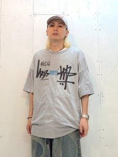 画像5: Takaya Hioki (タカヤヒオキ) OLD STUSSY REMAKE S/S REBEL ELEMENTS EXCLUSIVE"FRONT PRINT"(GRY)C (5)