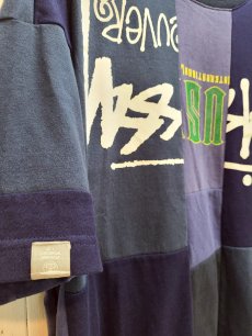 画像2: Takaya Hioki (タカヤヒオキ) OLD STUSSY REMAKE S/S REBEL ELEMENTS EXCLUSIVE"FRONT PRINT"(NVY) (2)