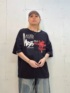 画像4: Takaya Hioki (タカヤヒオキ) OLD STUSSY REMAKE S/S REBEL ELEMENTS EXCLUSIVE"FRONT PRINT"(BLK)A (4)