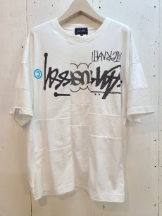 画像1: Takaya Hioki (タカヤヒオキ) OLD STUSSY REMAKE S/S REBEL ELEMENTS EXCLUSIVE"FRONT PRINT"(WHT)D (1)