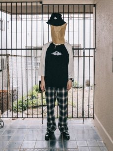 画像6: el conductorH(コンダクター) CHECK FLANNEL FLARE TROUSERS PD25MP01 (6)