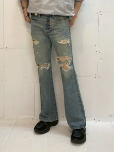 画像9: SUGARHILL(シュガーヒル) DAMAGED MODERN DENIM PANTS FLARED CUT 25880411 (9)