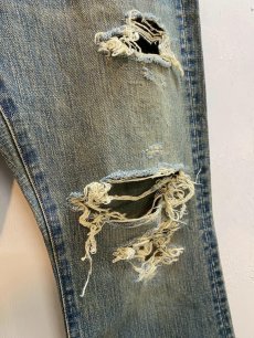 画像4: SUGARHILL(シュガーヒル) DAMAGED MODERN DENIM PANTS FLARED CUT 25880411 (4)
