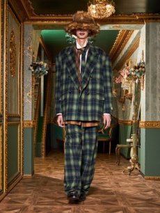 画像11: el conductorH(コンダクター) FLANNEL CHECK COWBOY DOUBLE BREASTED JKT PD25AJ08 (11)