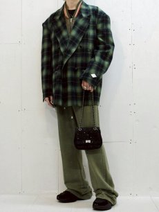 画像10: el conductorH(コンダクター) FLANNEL CHECK COWBOY DOUBLE BREASTED JKT PD25AJ08 (10)