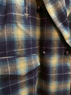 画像3: el conductorH(コンダクター) FLANNEL CHECK COWBOY DOUBLE BREASTED JKT PD25AJ08 (3)